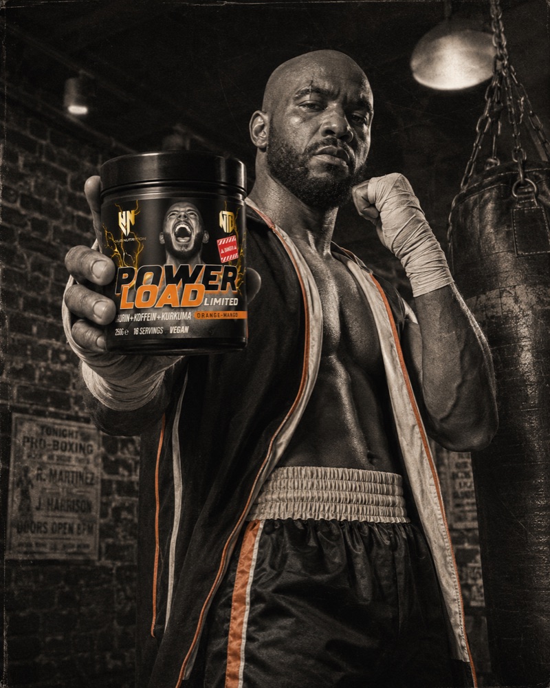 Power Load Pre-Workout Booster im Einsatz