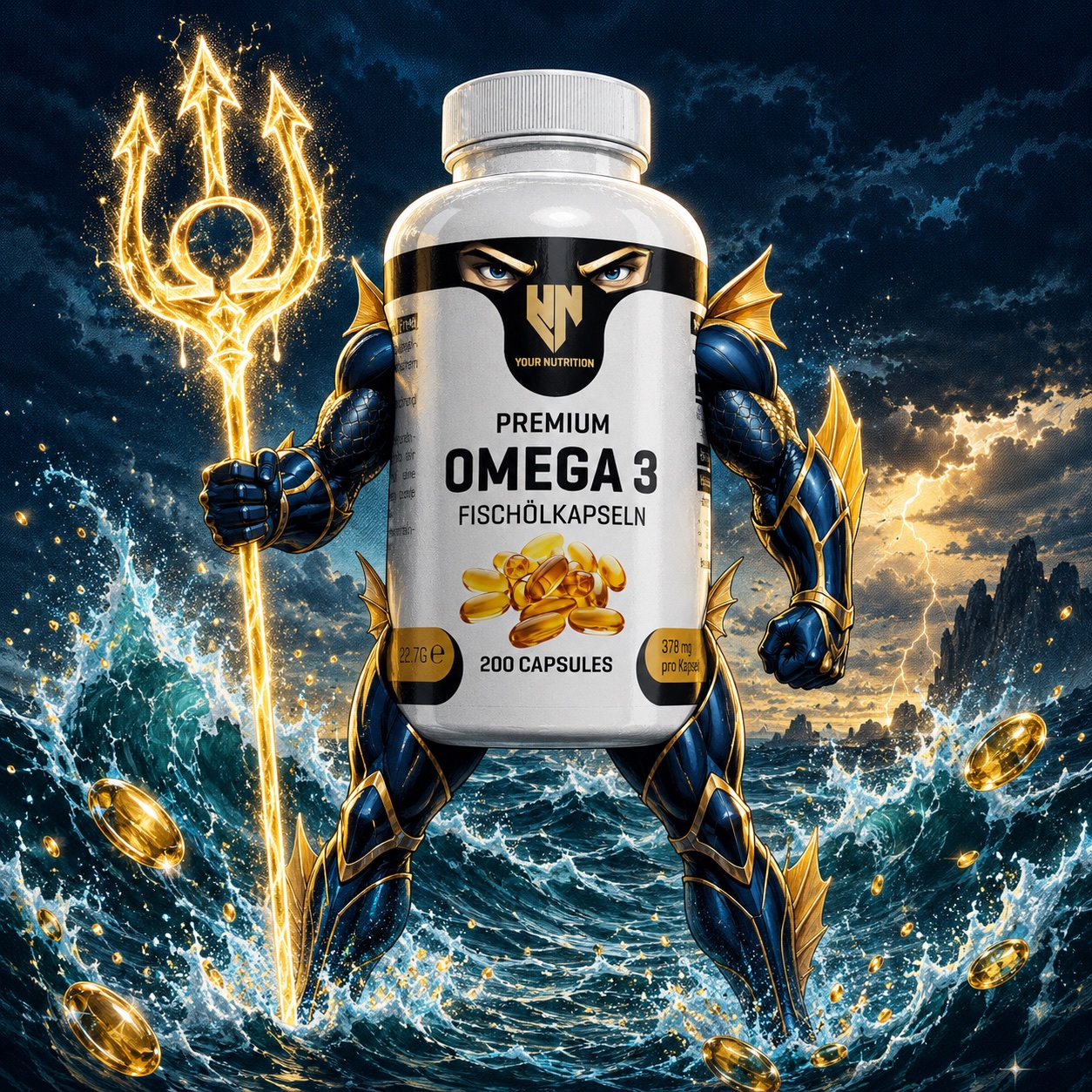 Premium Omega 3 als maritimes Your-Nutrition-Hero-Motiv